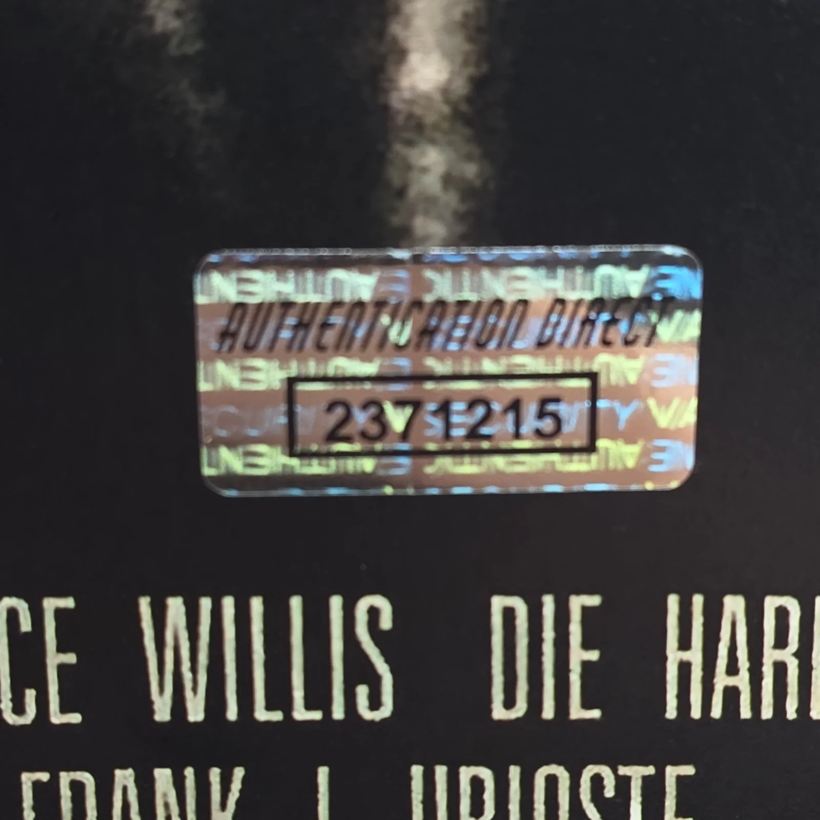 Bruce Willis — Bruce Willis Signed Die Hard Movie Promo Poster Photo Authentication Direct, изображение 3