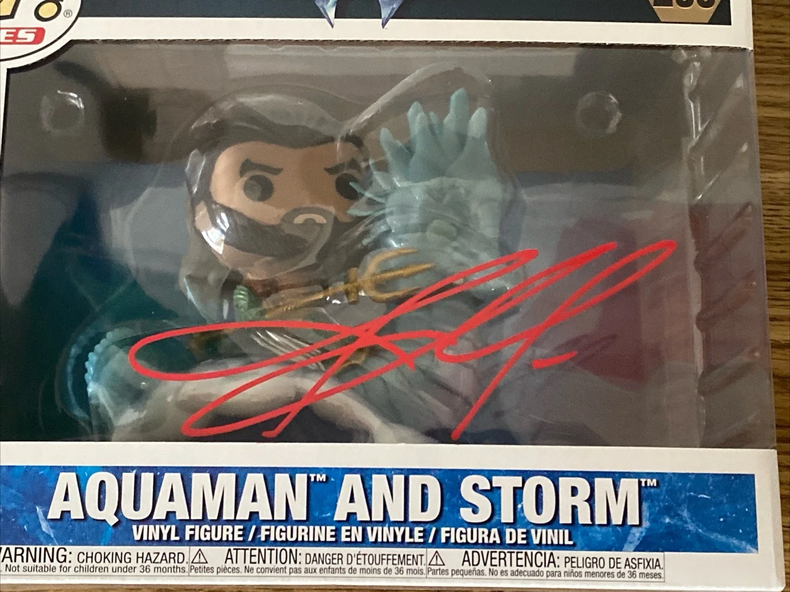 Jason Momoa — Jason Momoa Autographed Funko Pop #295 Aquaman and Storm, изображение 2