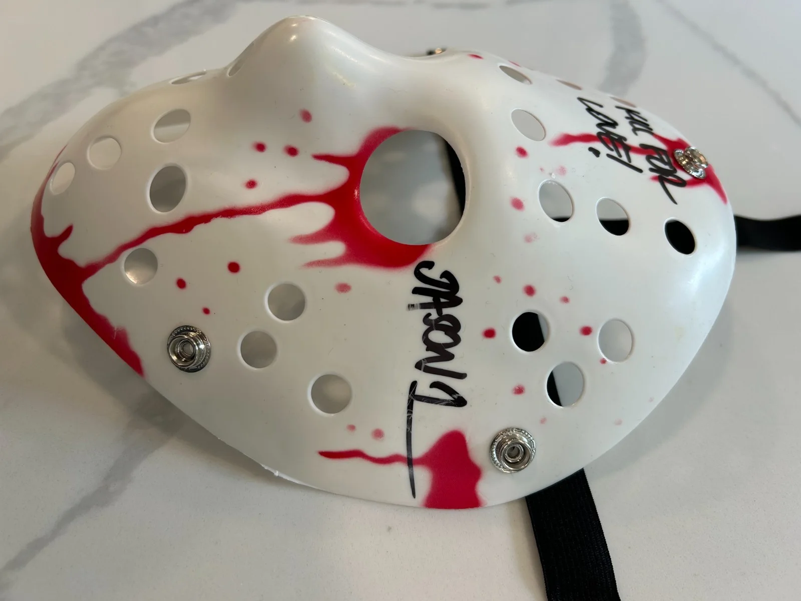 Ari Lehman — Ari Lehman Autographed Friday The 13th Jason Vorhees Mask (BAS Cert.), image 3