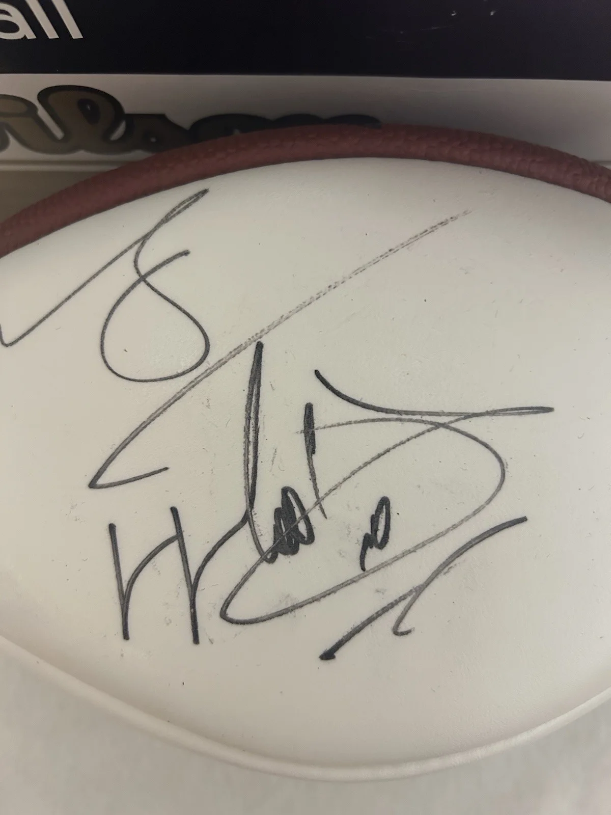 LL COOL J Heather Bradley Autographed Auto NFL Wilson Football PSA/DNA COA, изображение 4