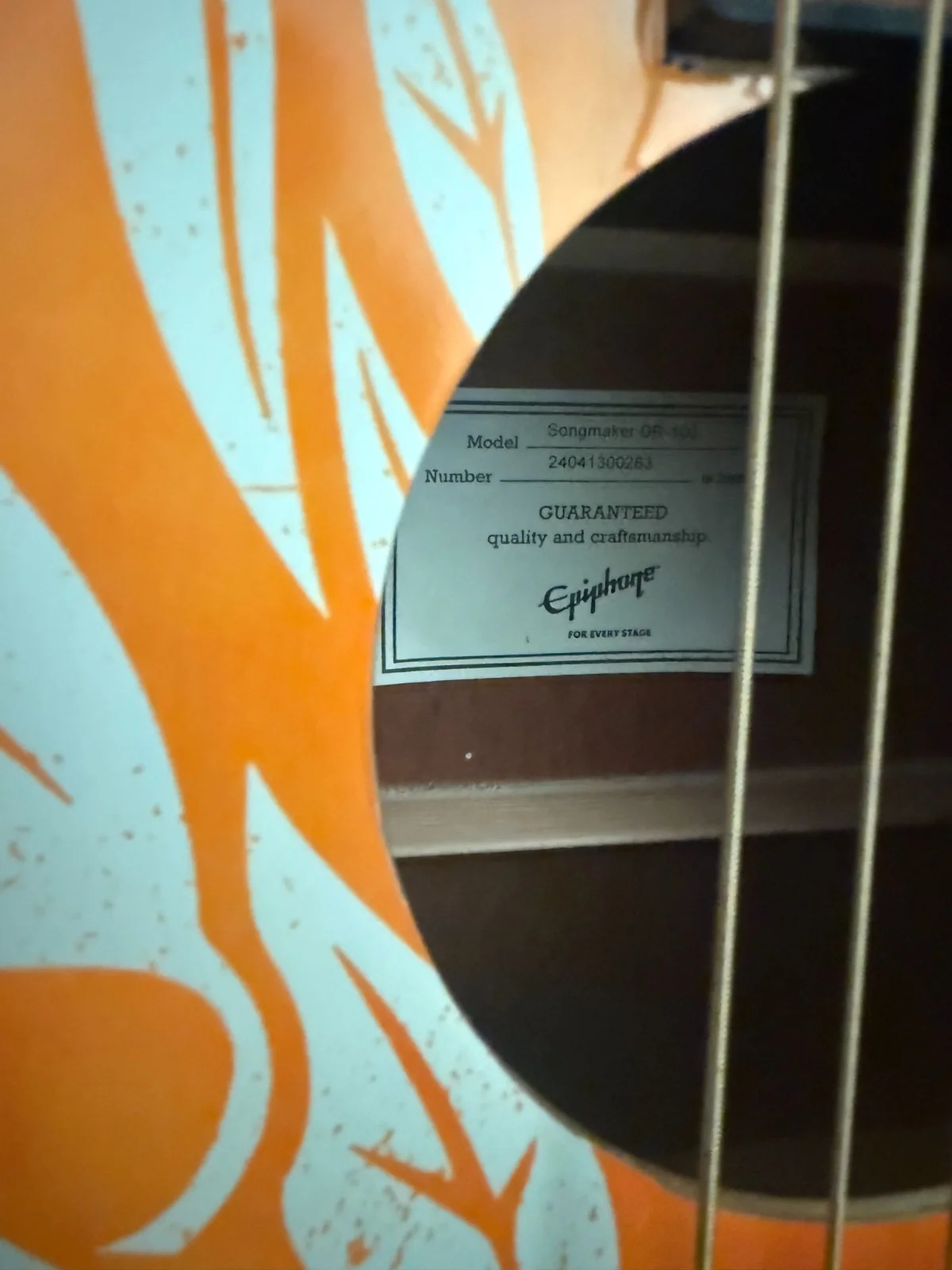 Jason Aldean Epiphone TEABIRD signed guitar one of a kind, изображение 3