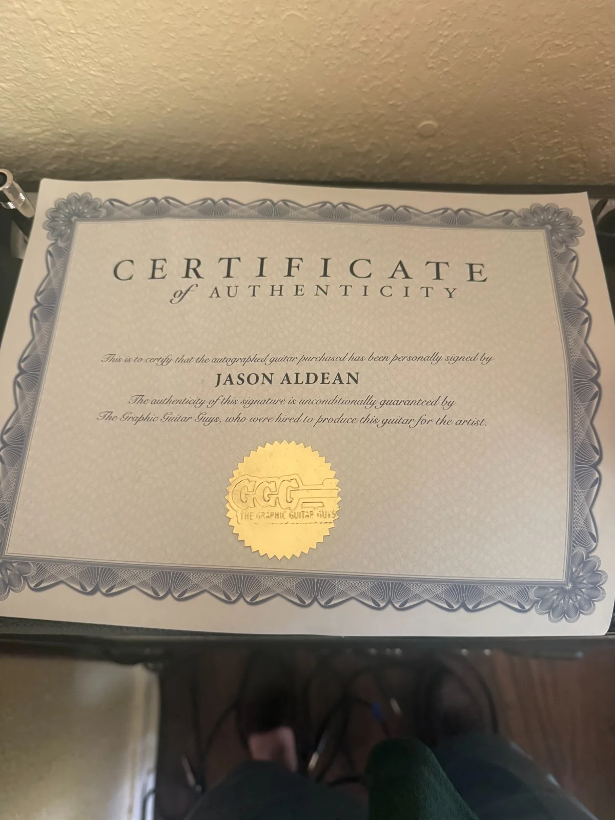 Jason Aldean Epiphone TEABIRD signed guitar one of a kind, изображение 4
