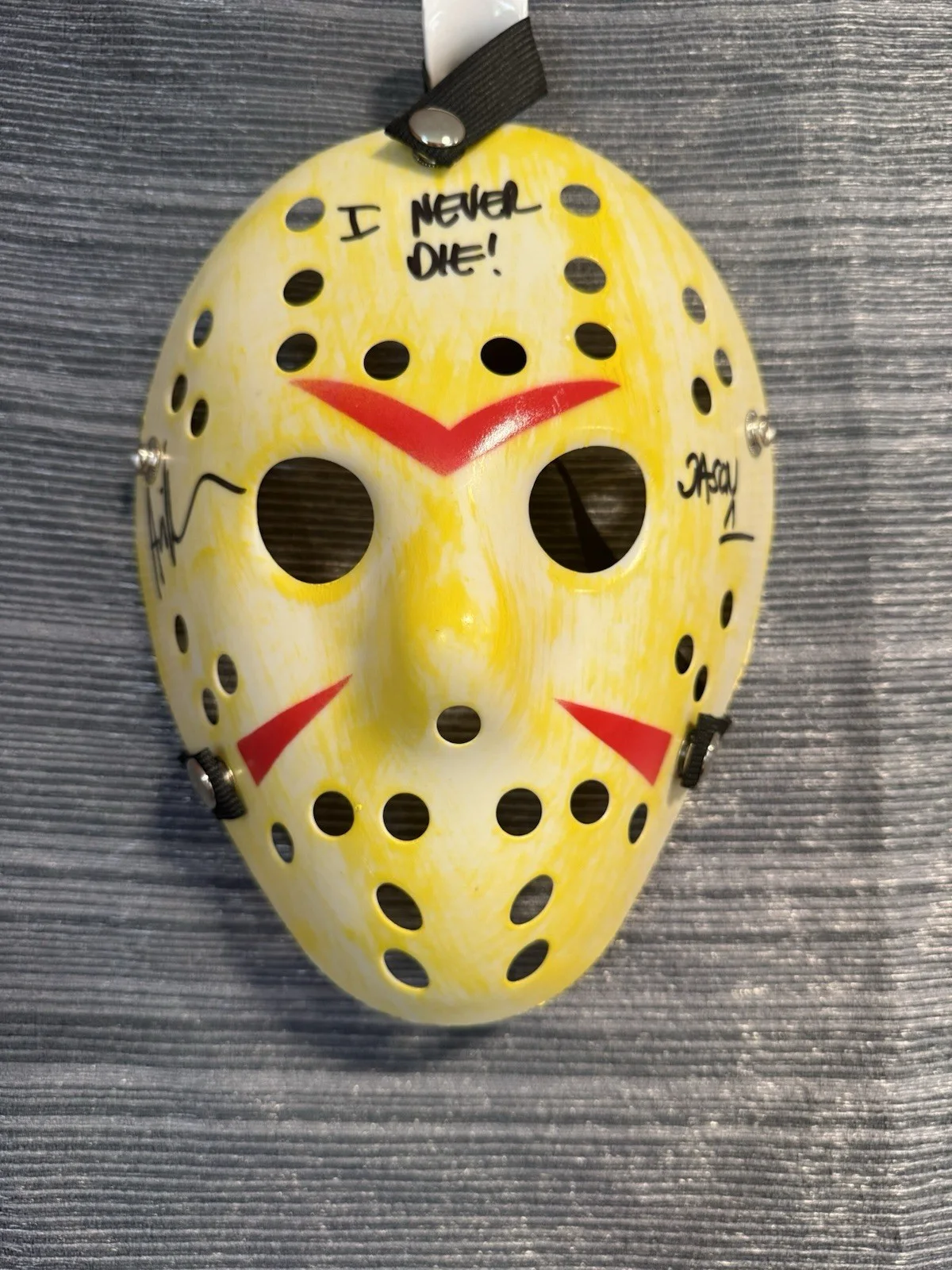 Jason — Jason Autographed Ari Lehman Mask Friday the 13th Beckett Authenticated