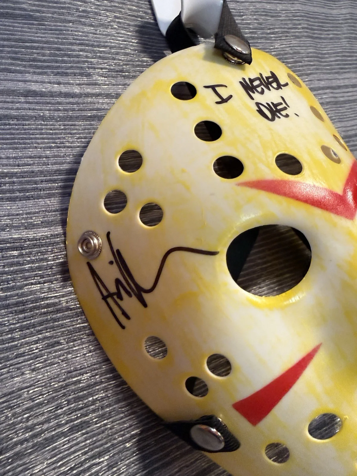 Jason — Jason Autographed Ari Lehman Mask Friday the 13th Beckett Authenticated, изображение 2