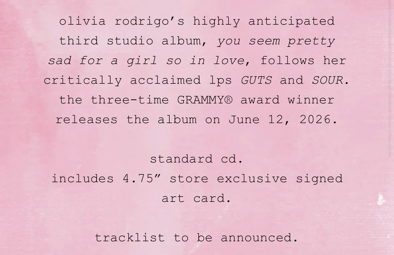 💜🤍PRESALE Olivia Rodrigo - You Seem Pretty Sad For a Girl So in Love SIGNED CD, изображение 2
