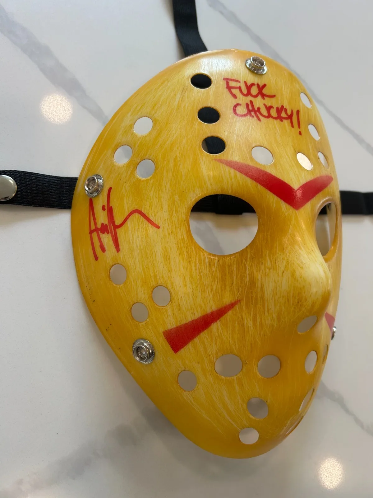 Ari Lehman — Ari Lehman Autographed Friday The 13th Jason Vorhees Mask (BAS Cert.), image 2