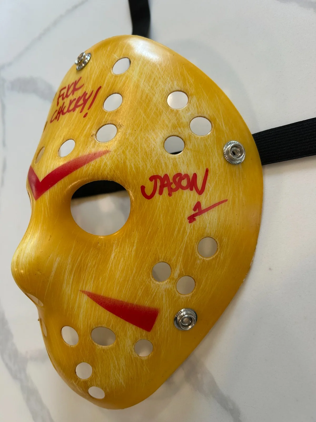 Ari Lehman — Ari Lehman Autographed Friday The 13th Jason Vorhees Mask (BAS Cert.), image 3
