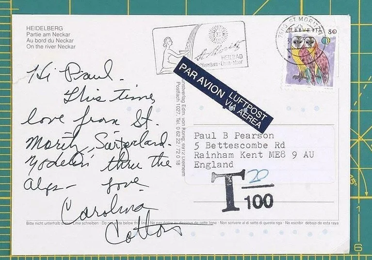 CAROLINA COTTON SINGER / ACTRESS SIGNED PHOTO & POST CARD AUTOGRAPH _ INSCRIBED, image 3