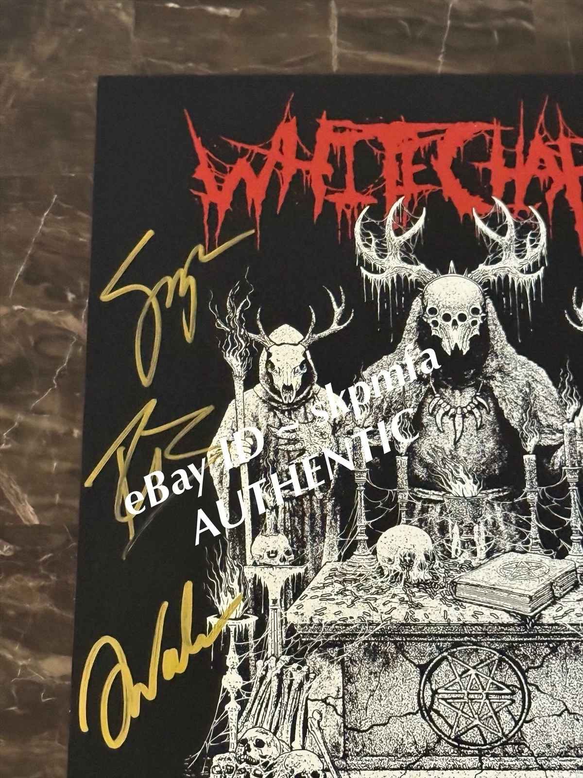 WHITECHAPEL Signed Poster 11x17 💯 Official Merch 2026 Tour🔥, image 2