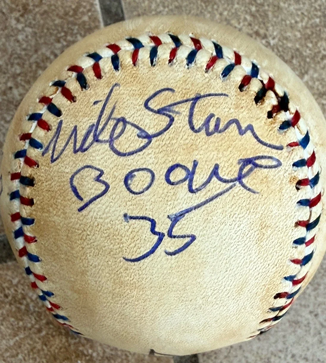 Mike Starr — The Natural Knights Custom Ball Signed By 4 Cast Members. JSA, image 4