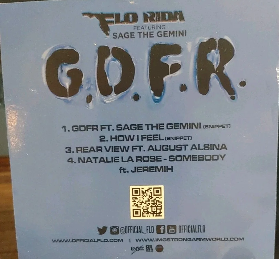 FLO RIDA HAND SIGNED 'SAGE THE GEMINI" RARE PROMO CD RAPPER 100% IN-PERSON, image 3