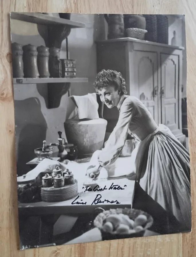 Luise Rainer — LUISE RAINER Signed 10x13 Photographs-THE GREAT WALTZ-Academy Award Winner