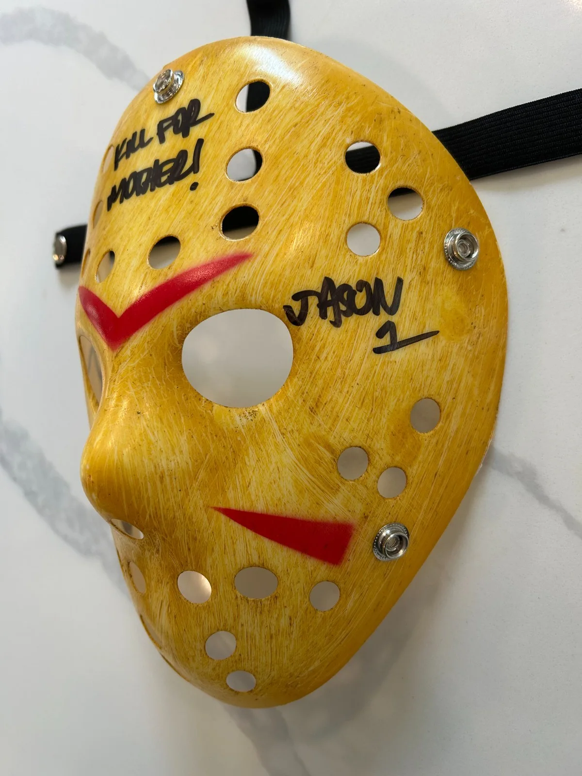 Ari Lehman — Ari Lehman Autographed Friday The 13th Jason Vorhees Mask (BAS Cert.), image 2