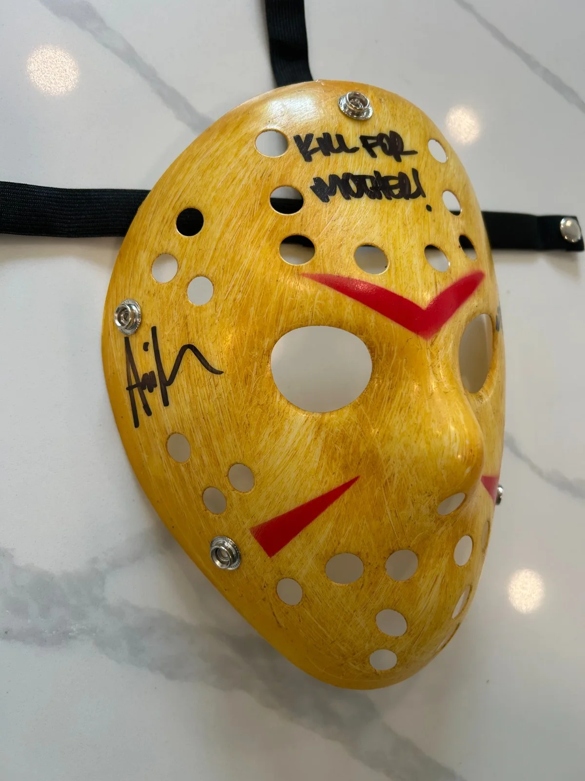 Ari Lehman — Ari Lehman Autographed Friday The 13th Jason Vorhees Mask (BAS Cert.), image 3