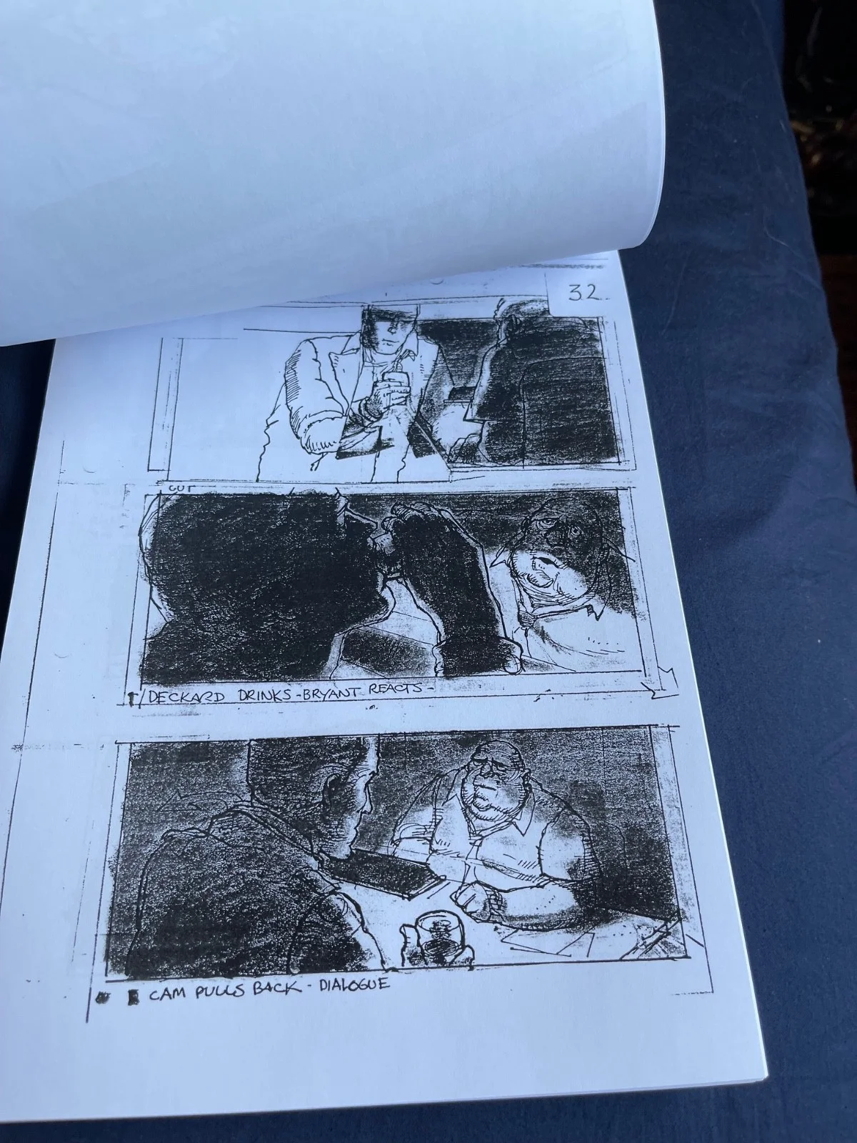 Bladerunner 1982 Complete Used Film Storyboard 126 pages HARRISON FORD SCI-FI, image 2