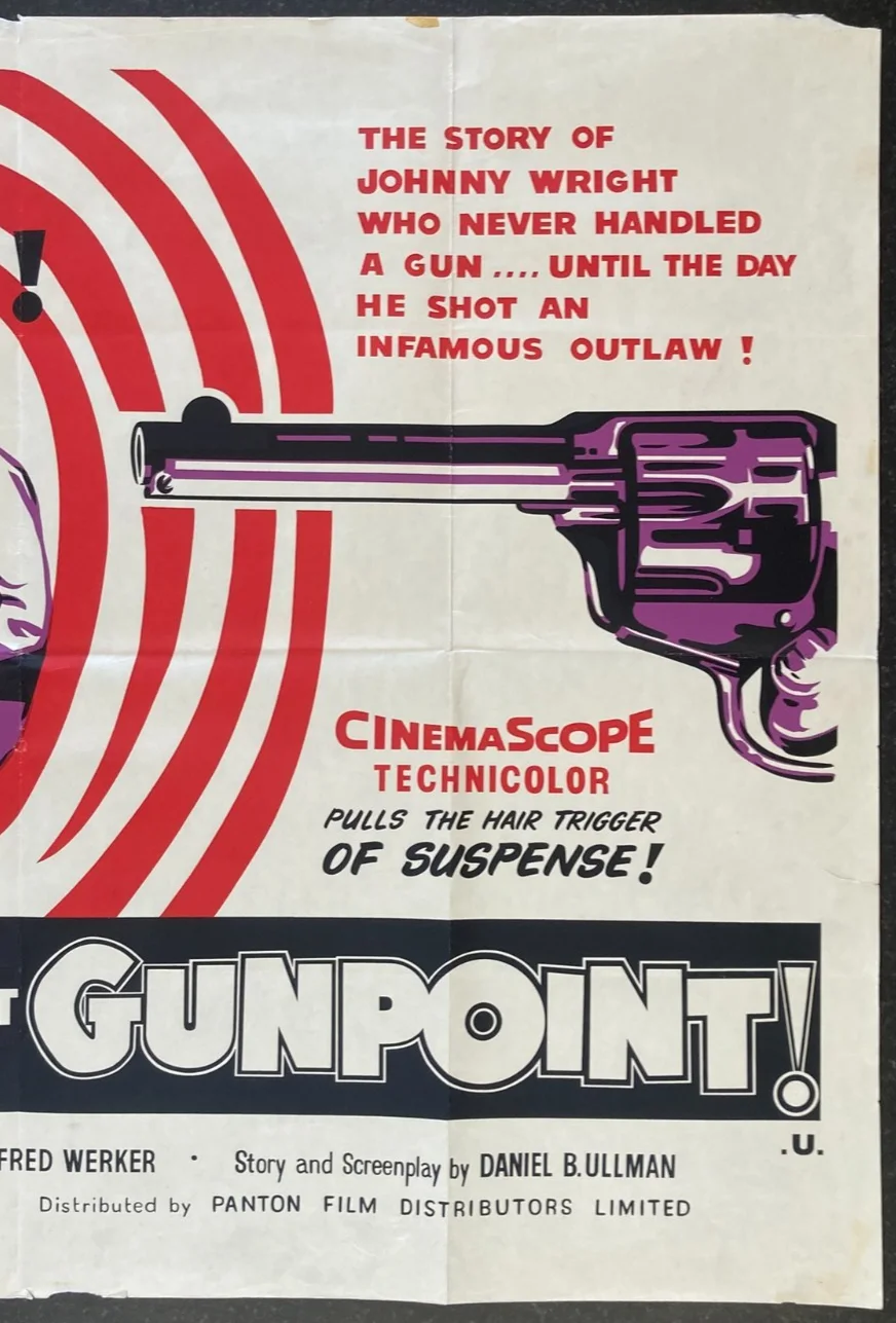 AT GUNPOINT 1955 Original Cinema UK Quad Movie POSTER Fred MacMurray Western, изображение 4