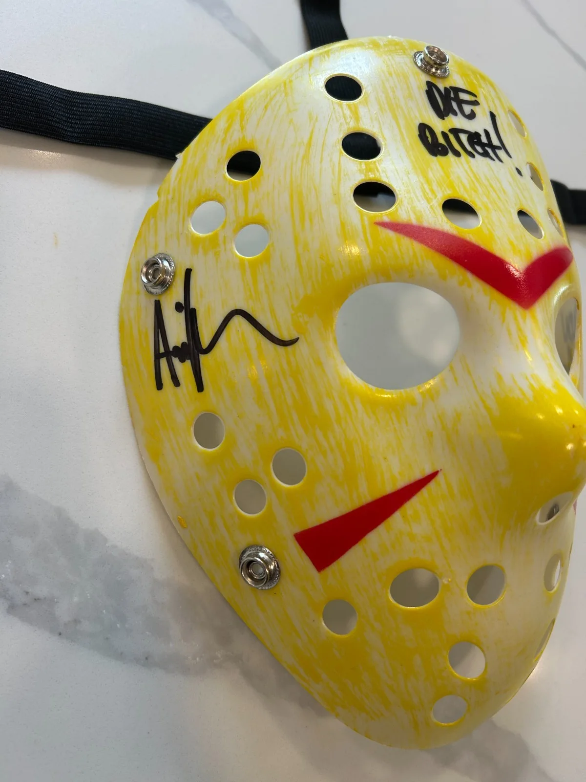 Ari Lehman — Ari Lehman Autographed Friday The 13th Jason Vorhees Mask (BAS Cert.), image 2