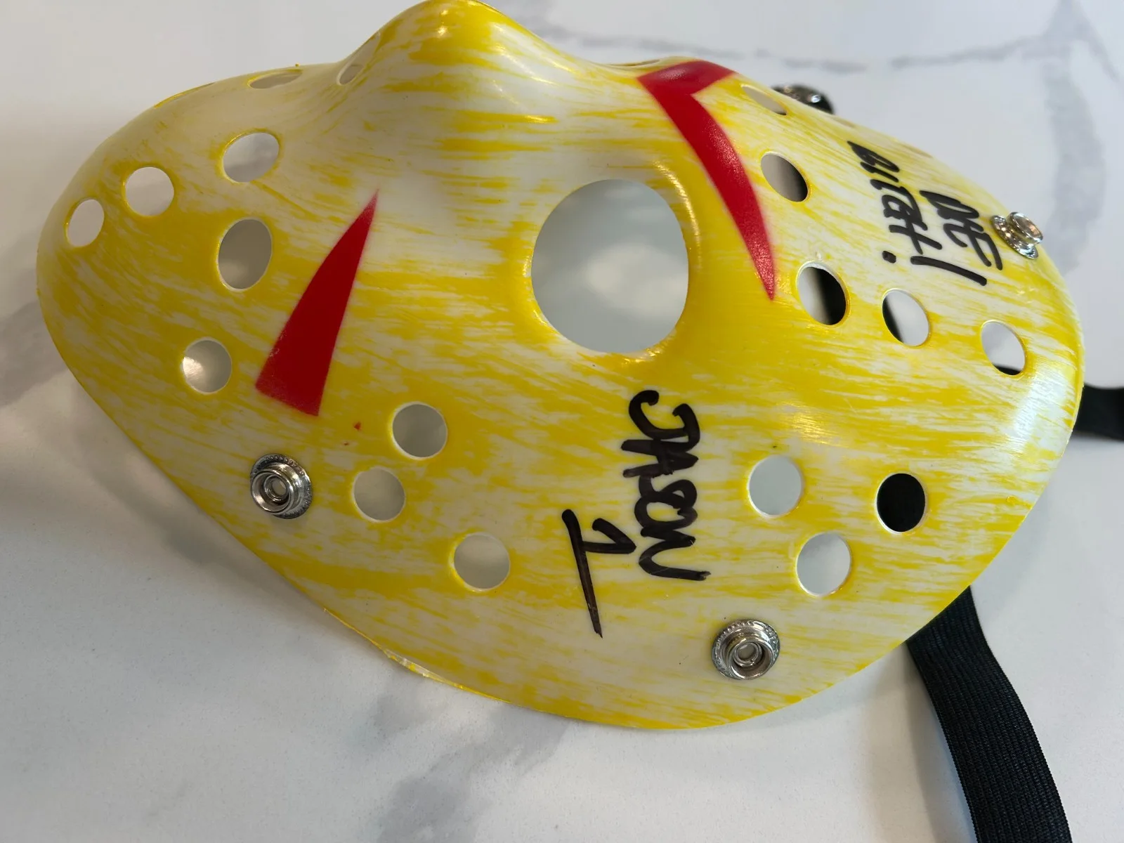 Ari Lehman — Ari Lehman Autographed Friday The 13th Jason Vorhees Mask (BAS Cert.), image 3