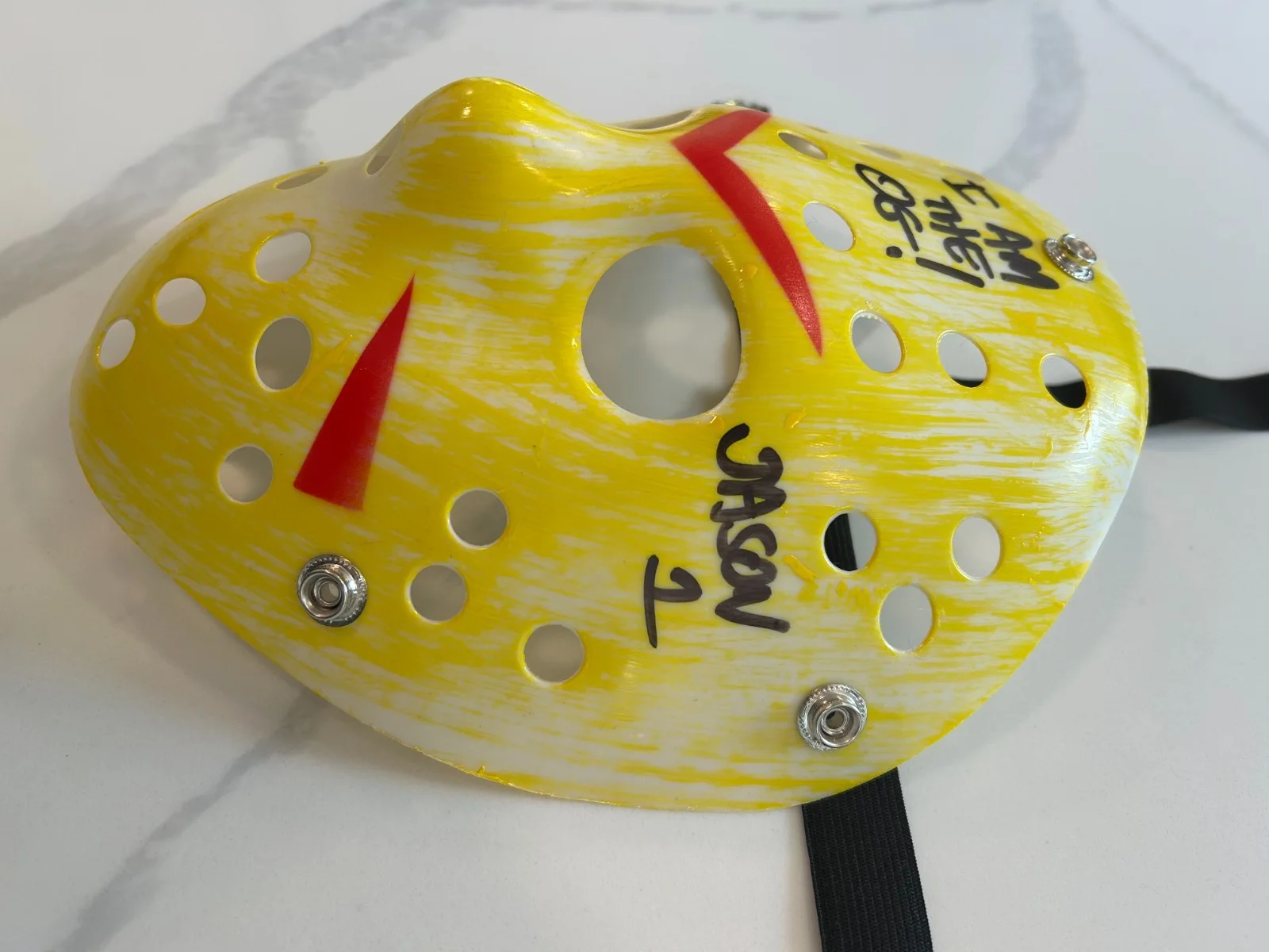 Ari Lehman — Ari Lehman Autographed Friday The 13th Jason Vorhees Mask (BAS Cert.), image 3