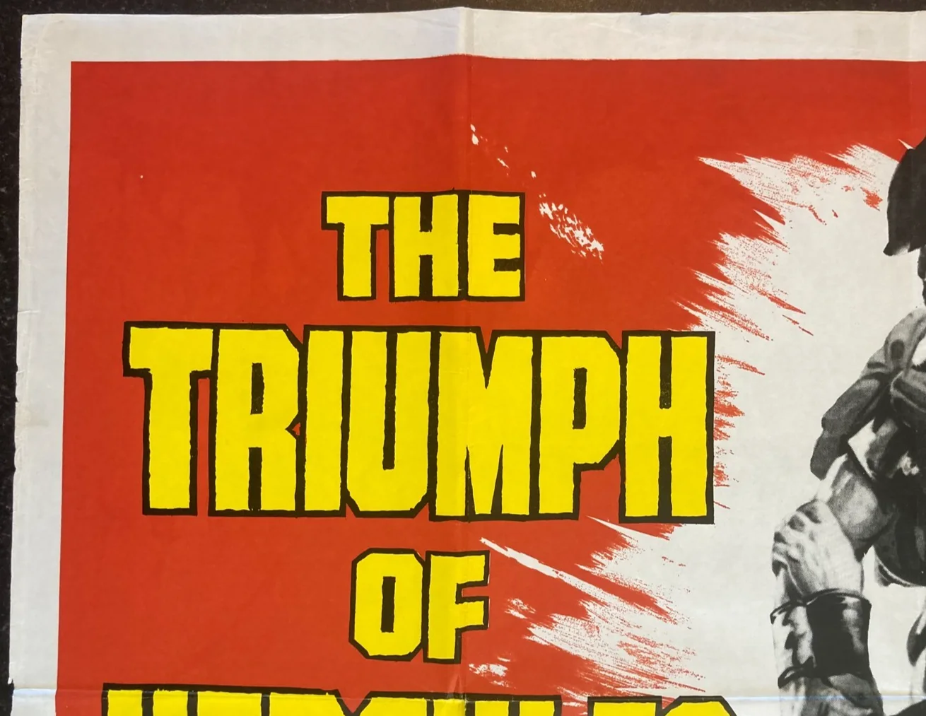 THE TRIUMPH OF HERCULES 1965 Original Cinema UK Quad Movie POSTER Dan Vadis, изображение 5