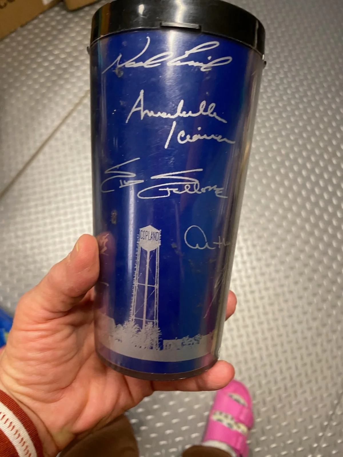 Copland Movie Thermos Signed by Entire Cast Harvey Keitel, Ray Liotta, Stallone, image 3