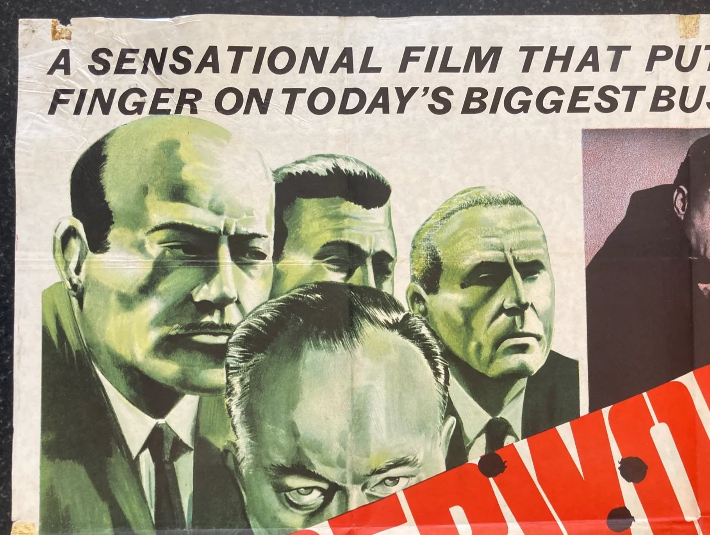 UNDERWORLD U.S.A 1961 Original Cinema UK Quad Movie POSTER Cliff Robertson Noir, изображение 5