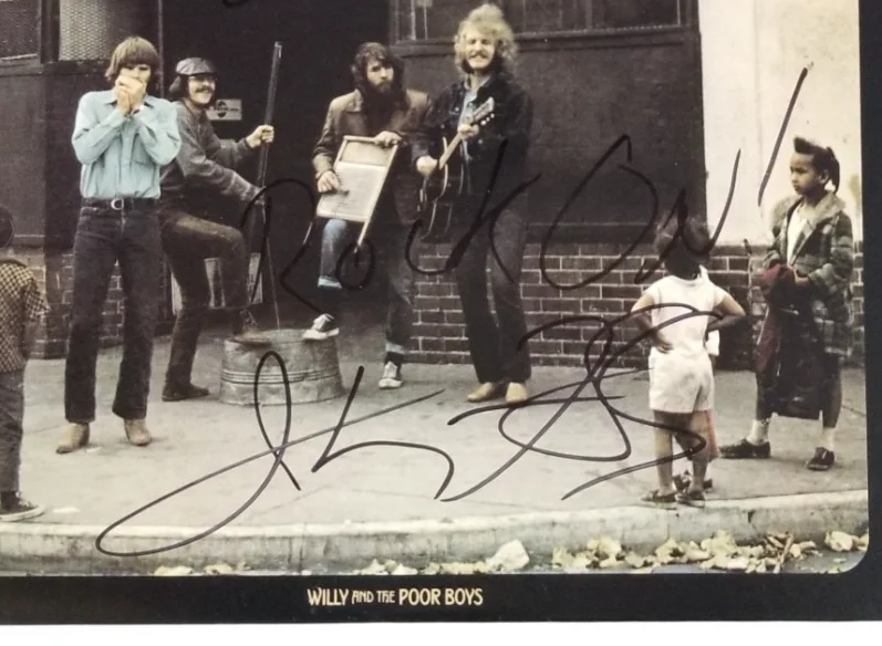 Creedence Clearwater Revival SIGNED Willy Poor Boys Vinyl COA John Fogerty +2, image 2
