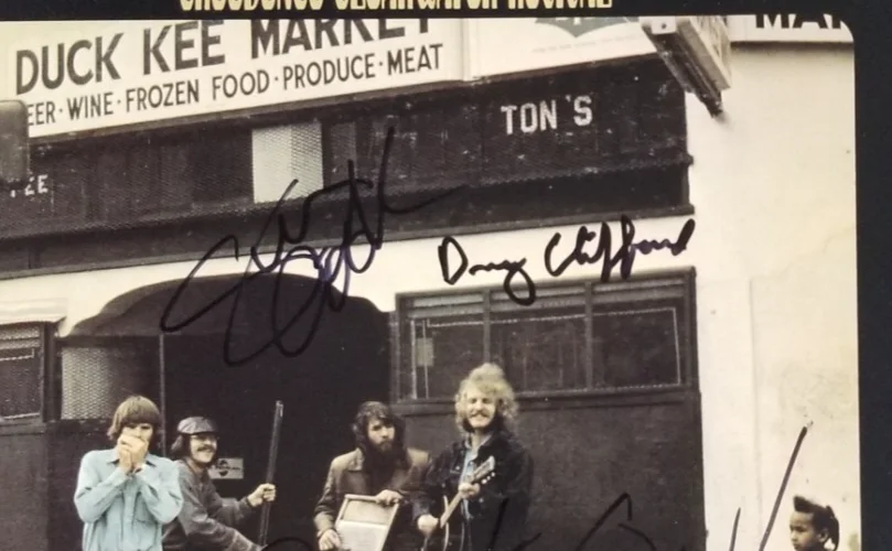 Creedence Clearwater Revival SIGNED Willy Poor Boys Vinyl COA John Fogerty +2, image 3