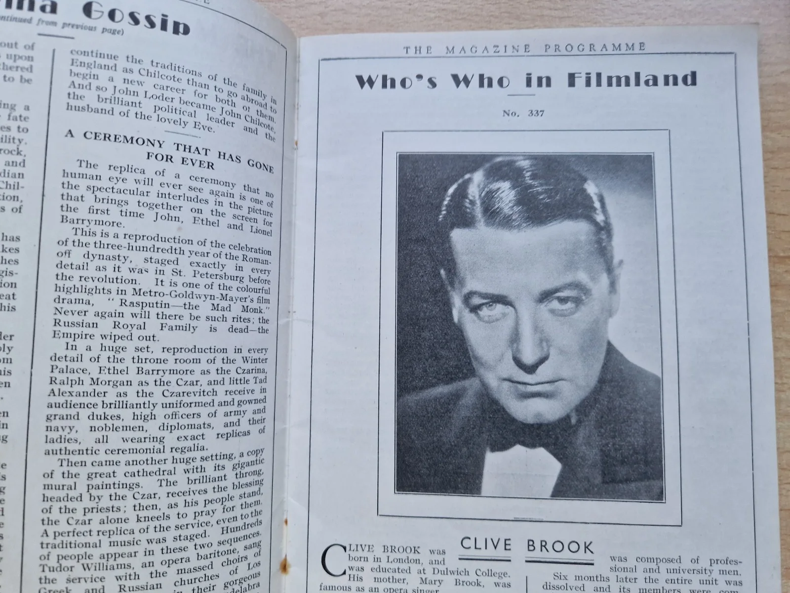 2 x Rare Film Programmes 1931 Madeleine Carroll Ruth Chatterton Conrad Veidt etc, изображение 4