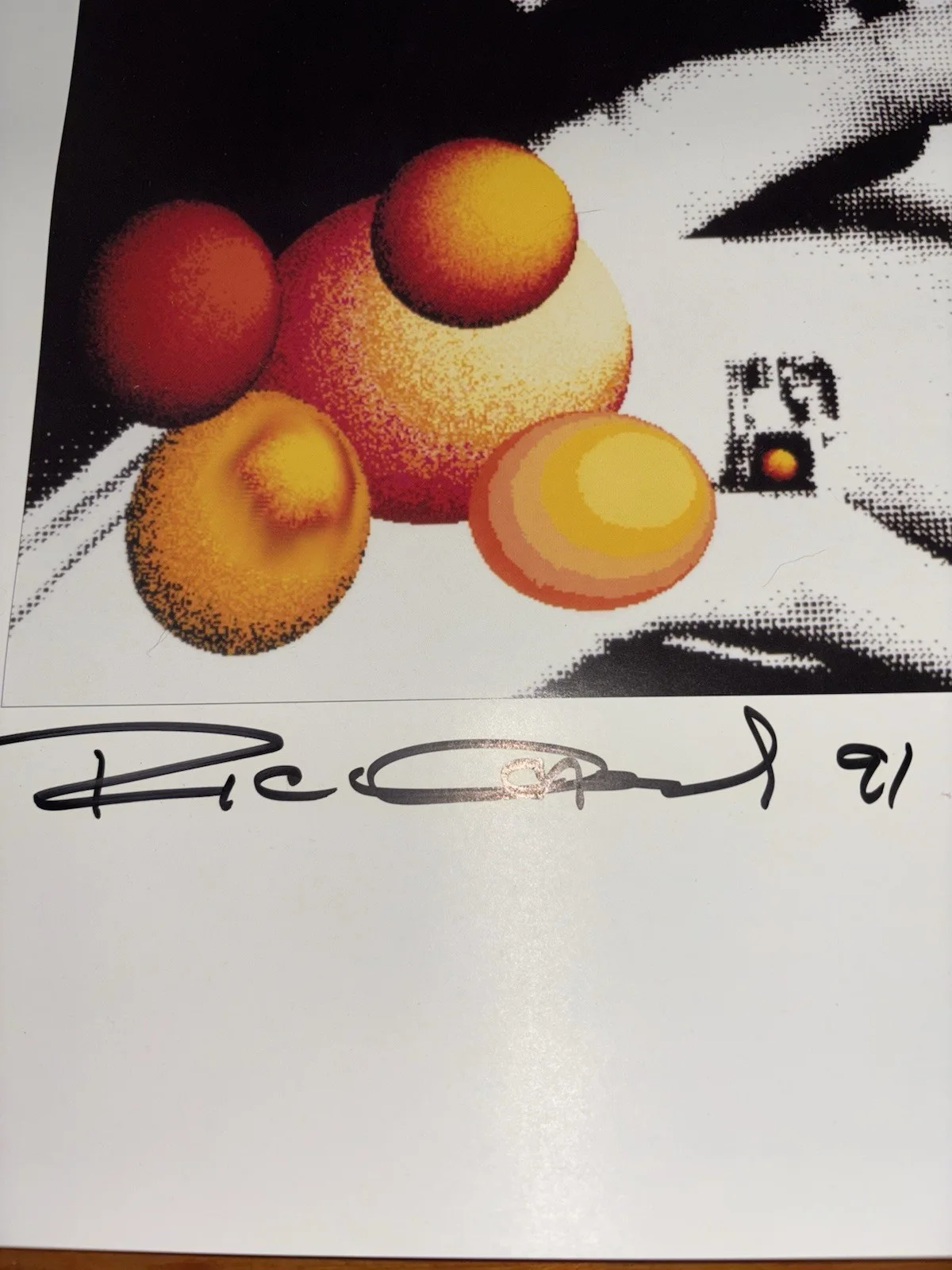 Ric Ocasek Signed Poster 1991, image 2