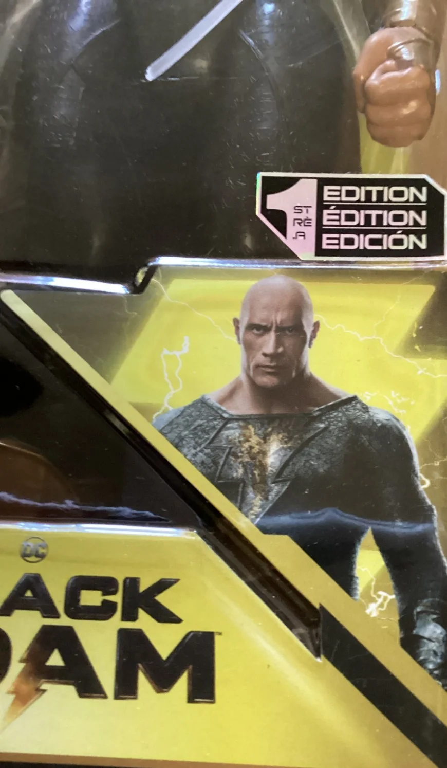 The ROCK — DWAYNE JOHNSON aka The ROCK AUTOGRAPHED "BLACK ADAM" DC COMICS SPINMASTER FIGURE, image 3
