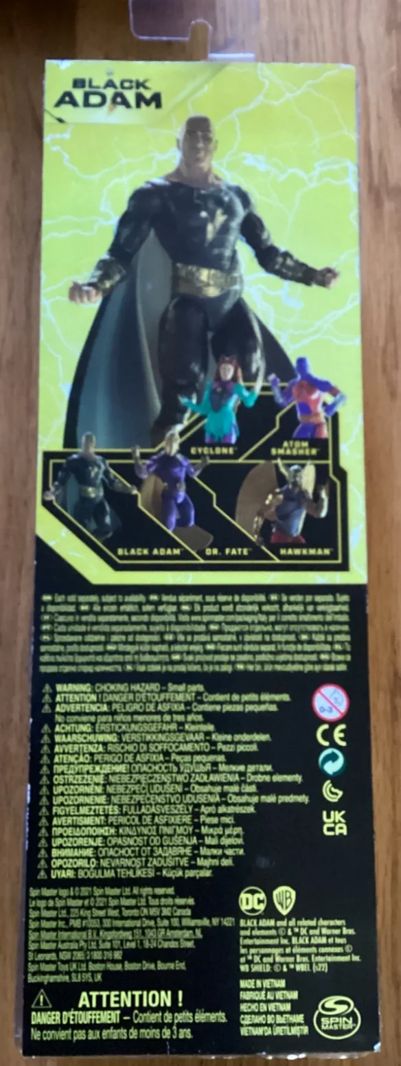 The ROCK — DWAYNE JOHNSON aka The ROCK AUTOGRAPHED "BLACK ADAM" DC COMICS SPINMASTER FIGURE, image 4