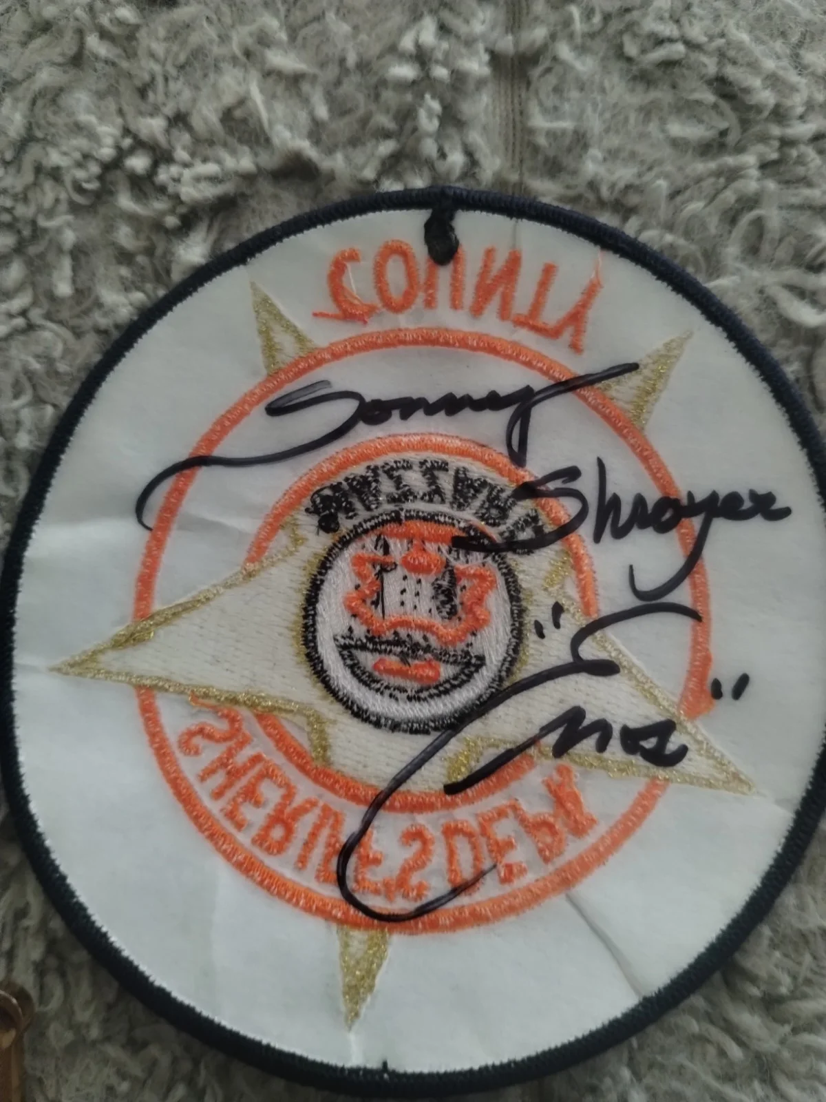 Rick Hurt, Sonny Shroyer — Dukes Of Hazzard Signed Autograph Badge & Patches By Rick Hurst & Sonny Shroyer, изображение 5