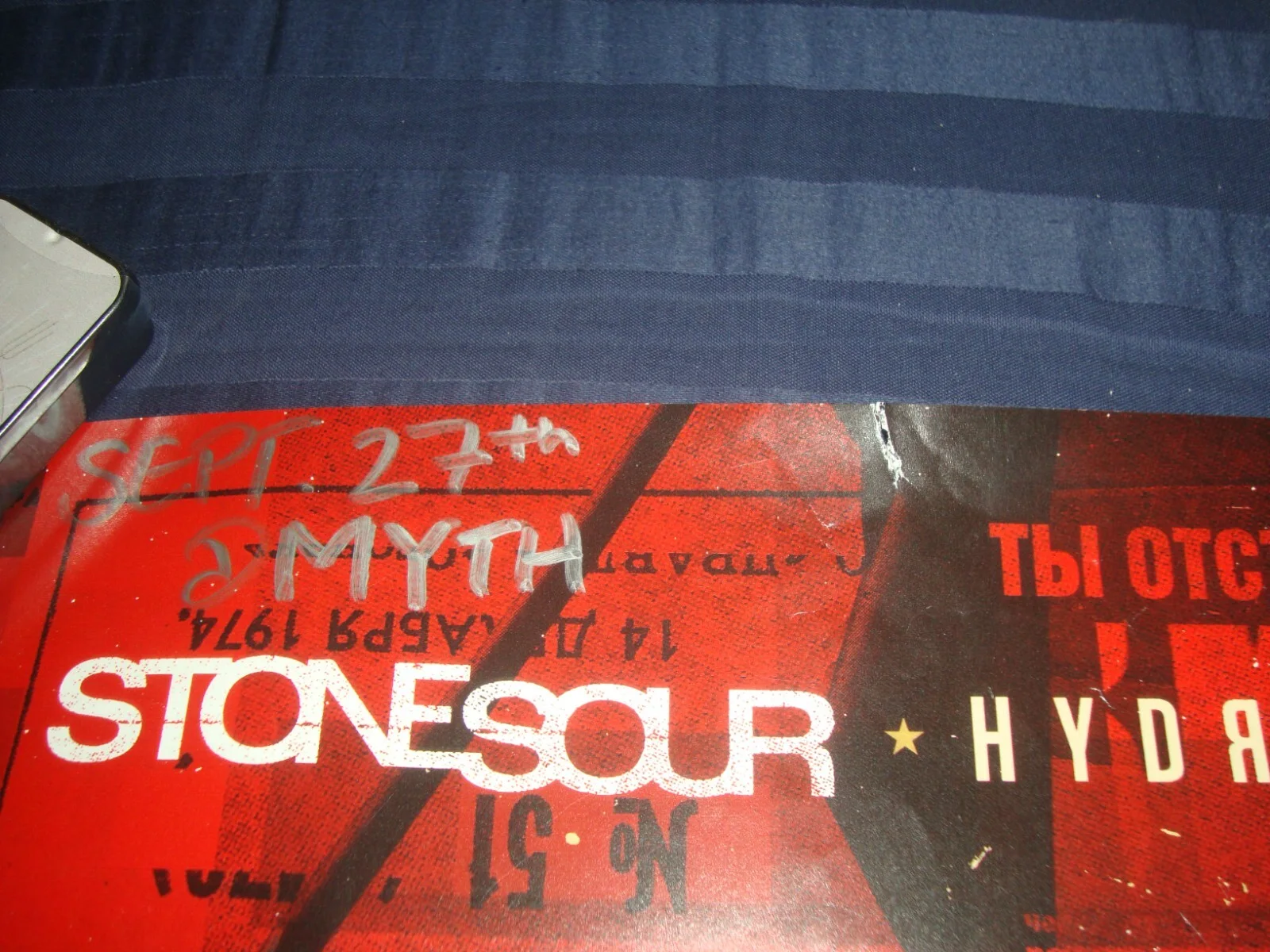Corey Taylor Stone Sour Hydrograd promo poster, image 3