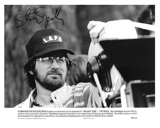 STEVEN SPIELBERG — Steven Spielberg Signed 8x10 Publicity Photo Reprint Director Autograph