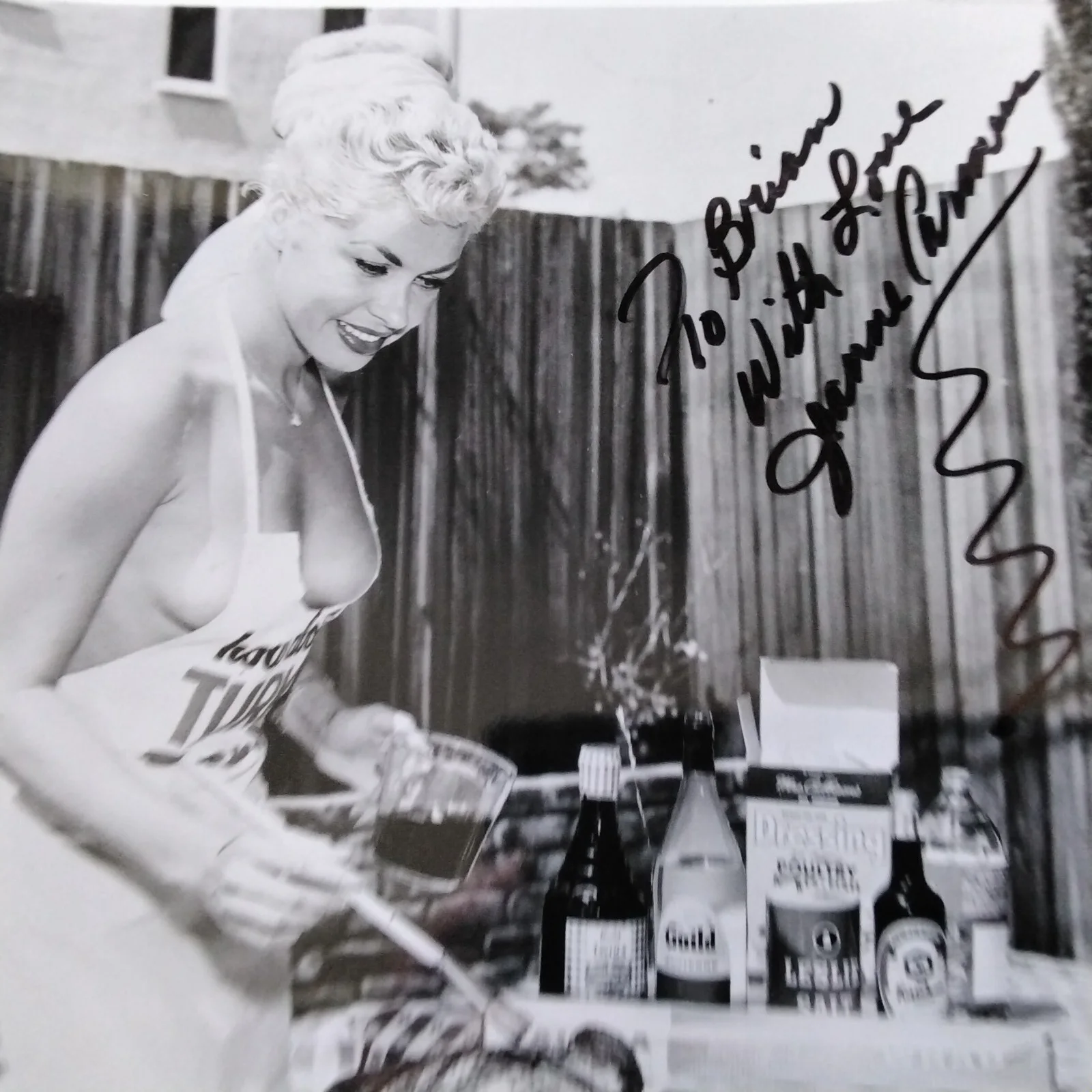 Jeanne Carmen SIGNED Photo 50s Movie Actress Burlesque Sexy Untamed Youth Monroe, изображение 5