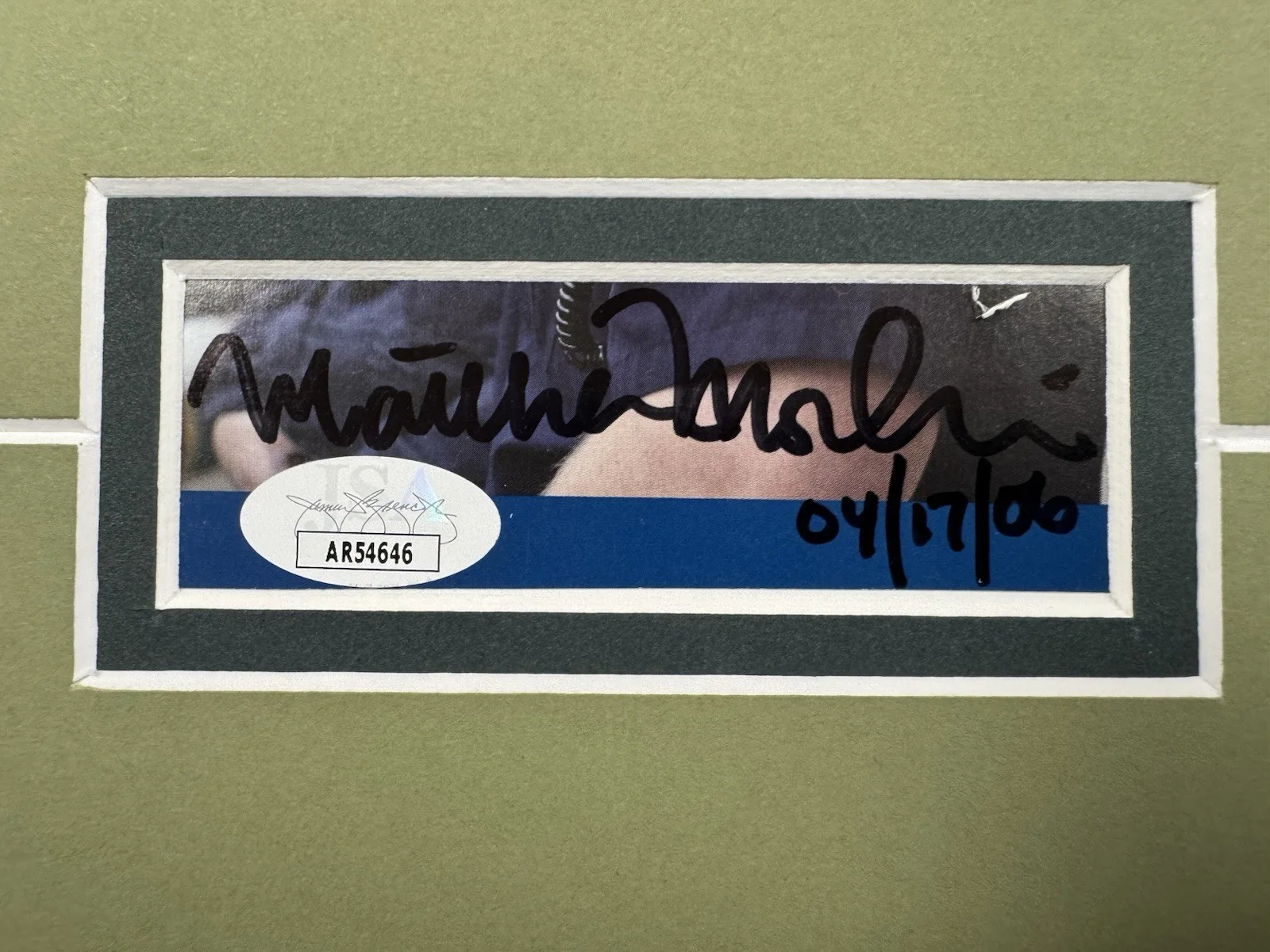 Matthew Modine Signed Cut Jsa Auto Custom Framed Actor Full Metal Jacket, image 2