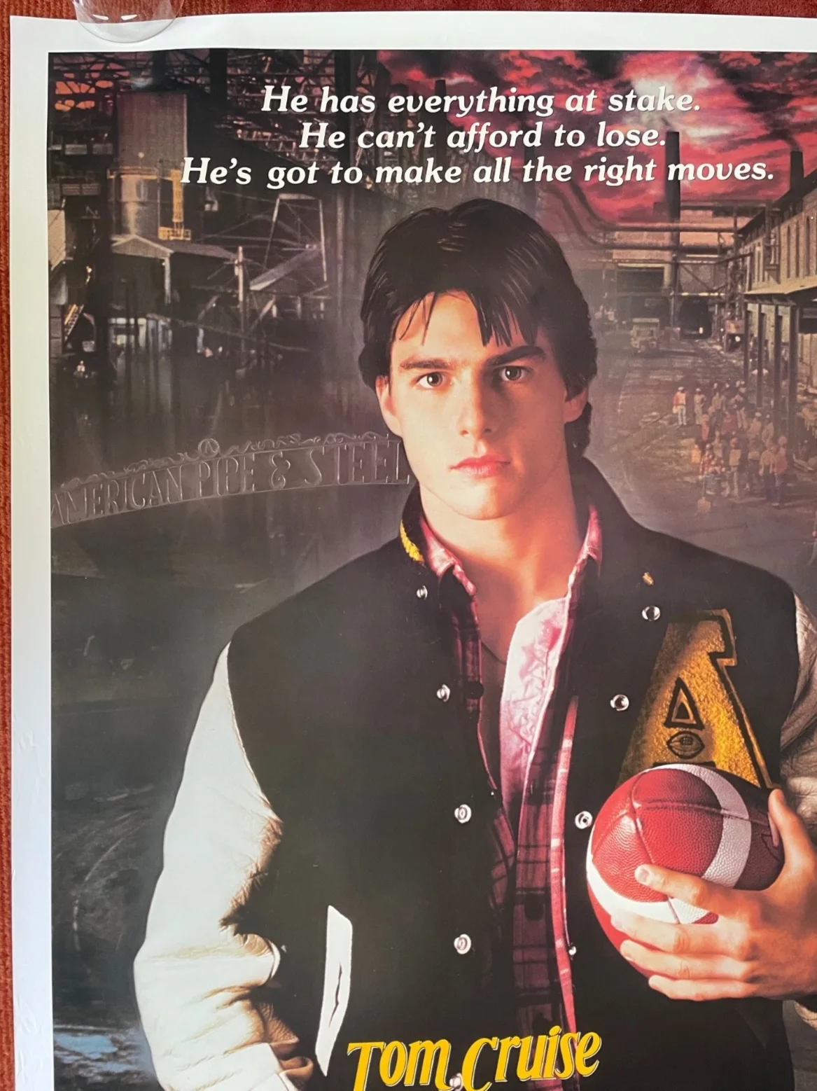 ALL THE RIGHT MOVES (1983) Original US One Sheet Film Poster Tom Cruise, изображение 2