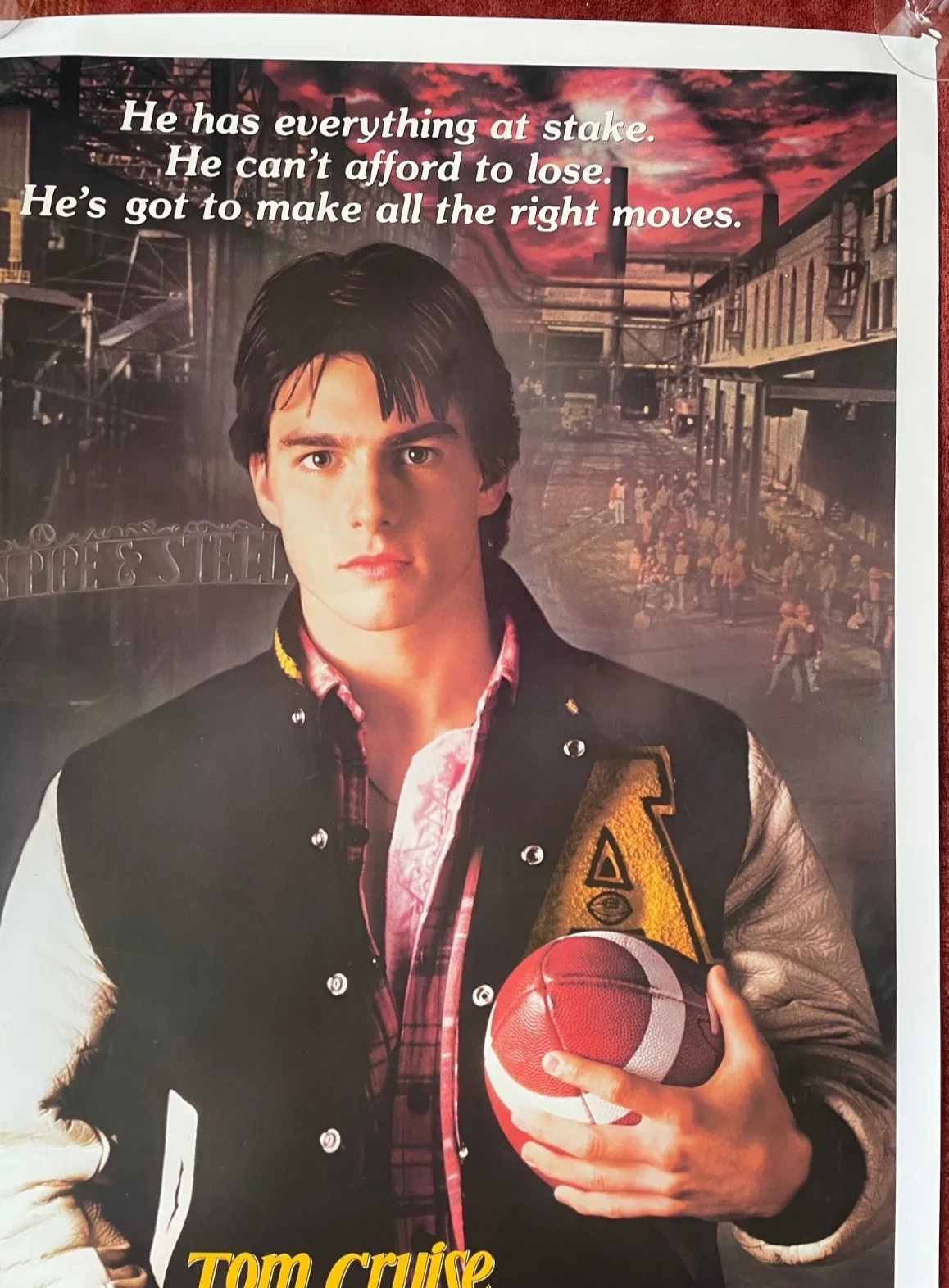 ALL THE RIGHT MOVES (1983) Original US One Sheet Film Poster Tom Cruise, изображение 3