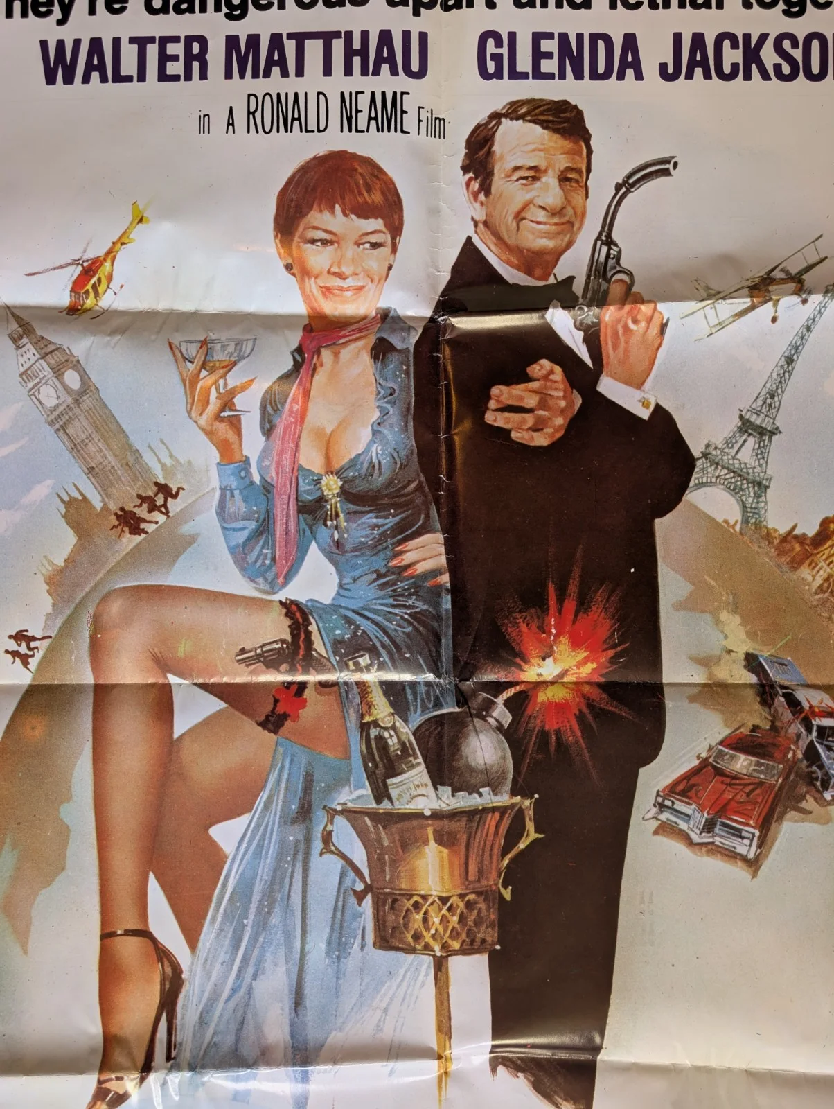 'Hopscotch' Rare Vintage Film Poster. Full Size. Very Good Condition, изображение 2