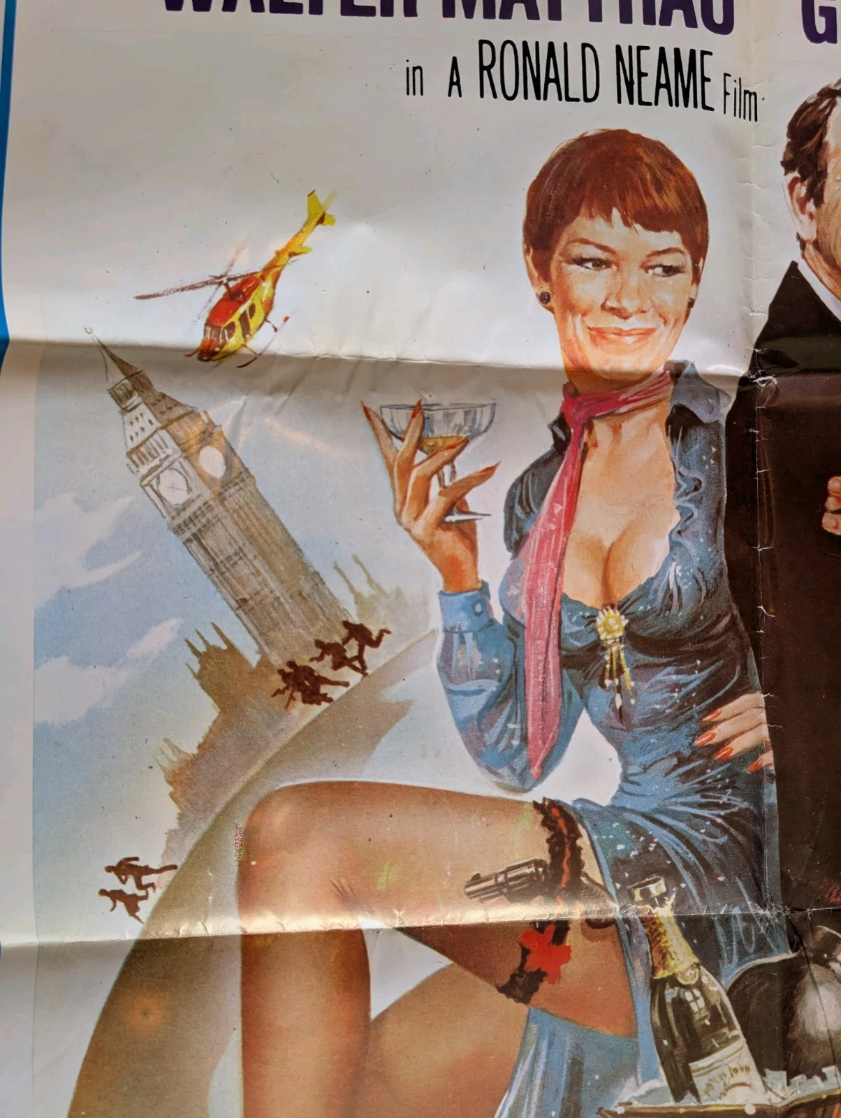 'Hopscotch' Rare Vintage Film Poster. Full Size. Very Good Condition, изображение 4