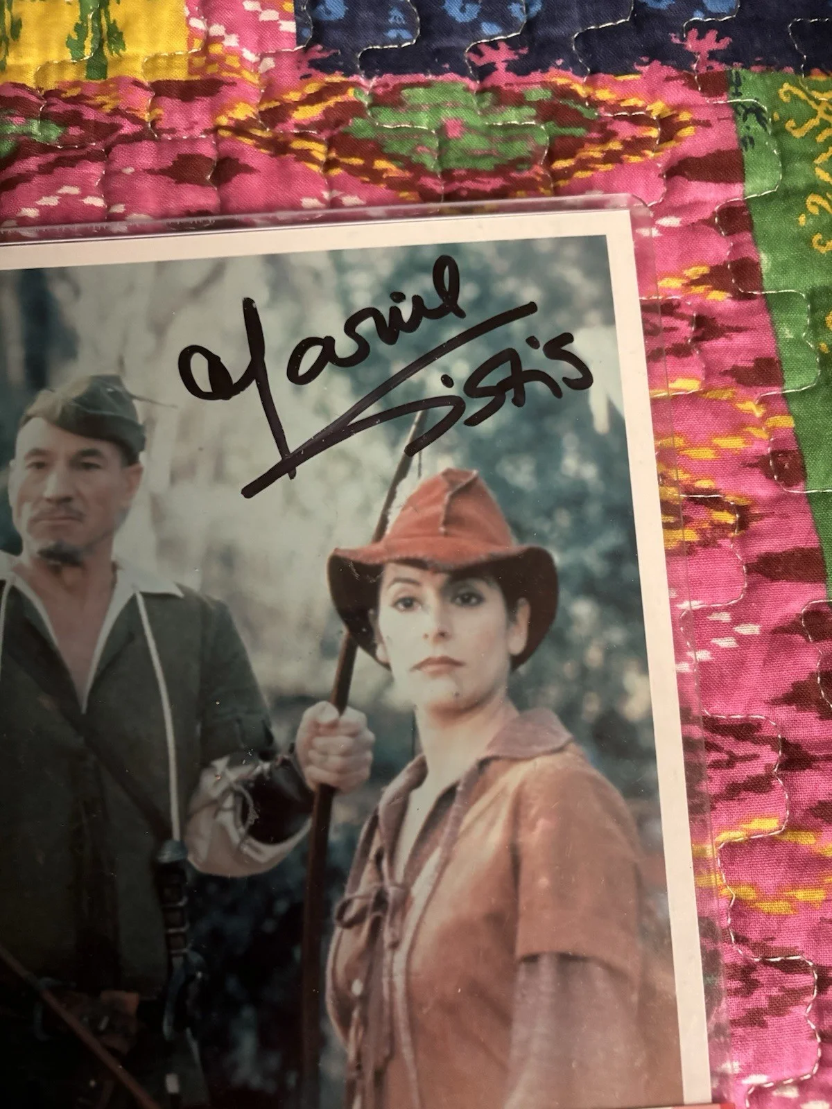 Jonathan Frakes, Marina Sirtis — Star Trek: TNG Original Autographed Photo Jonathan Frakes Marina Sirtis, изображение 3