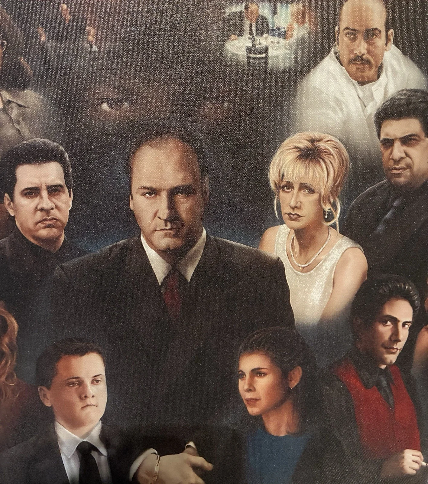 The Sopranos CAST SIGNED 20 x 24 on Canvas, image 4