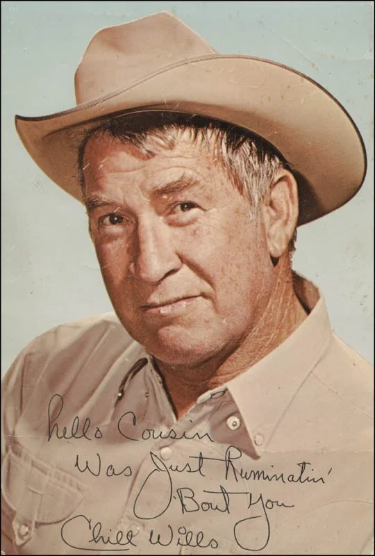 Chill Wills — CHILL WILLS - AUTOGRAPHED INSCRIBED PHOTOGRAPH, image 2