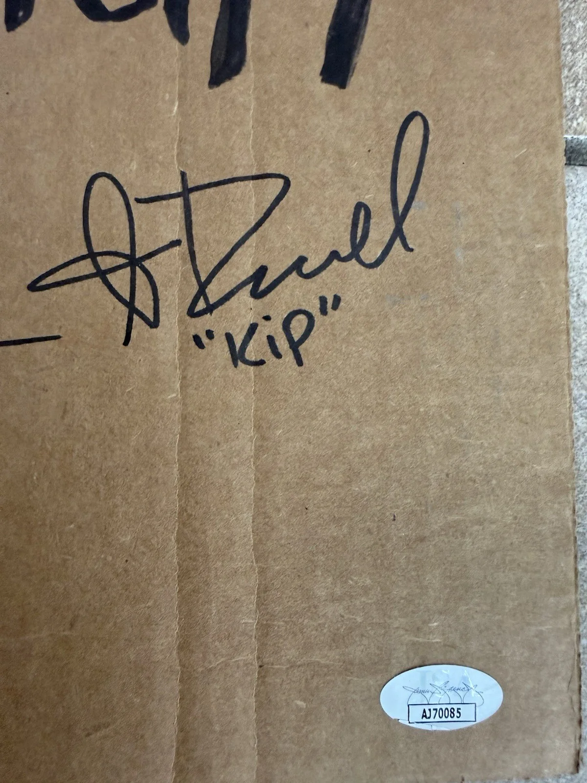 Jon Heder — Napoleon Dynamite Signed 11 X 17 Lafawnduh Cardboard JSA Heder, Kip , Pedro, image 2
