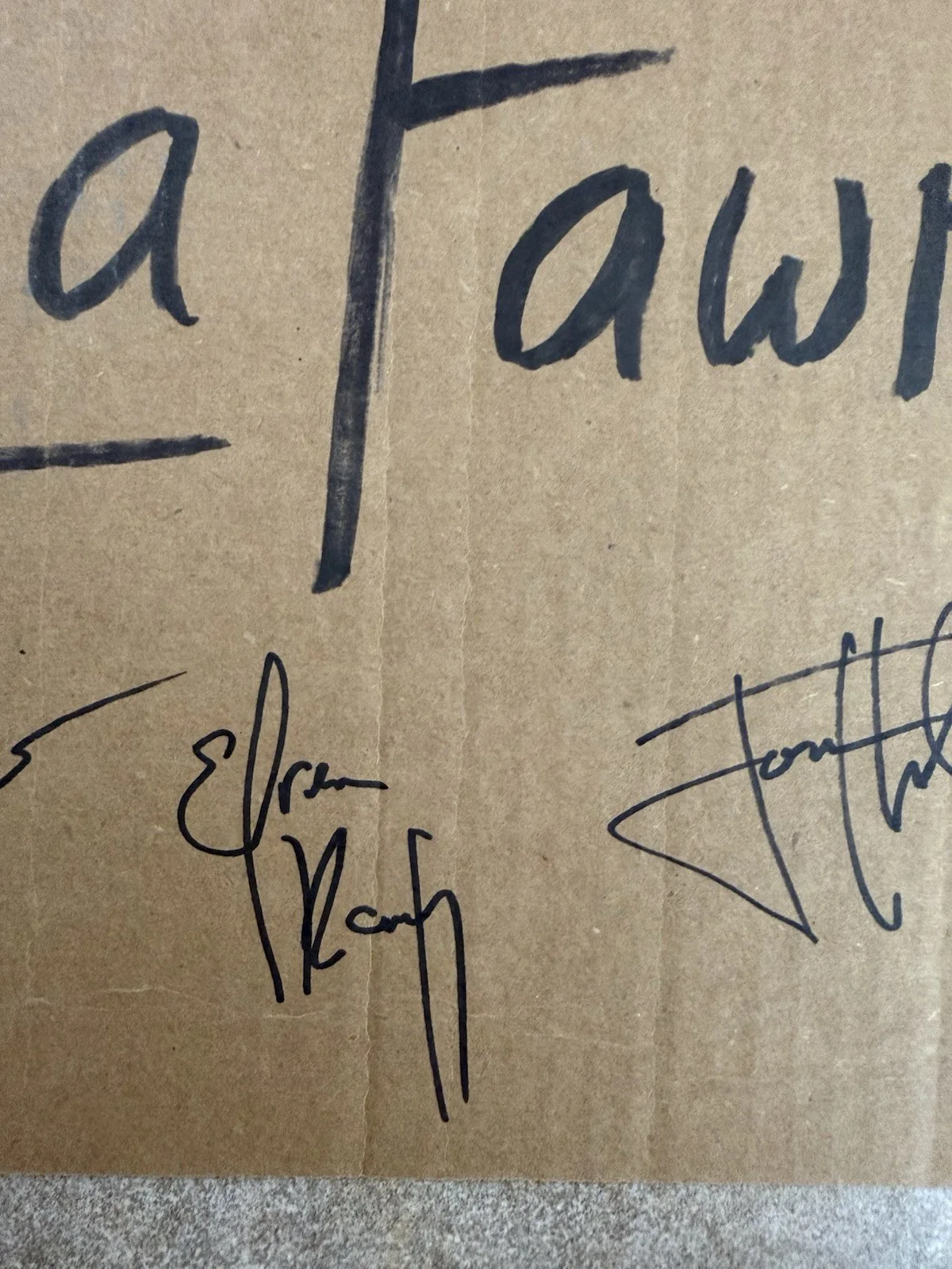 Jon Heder — Napoleon Dynamite Signed 11 X 17 Lafawnduh Cardboard JSA Heder, Kip , Pedro, image 3