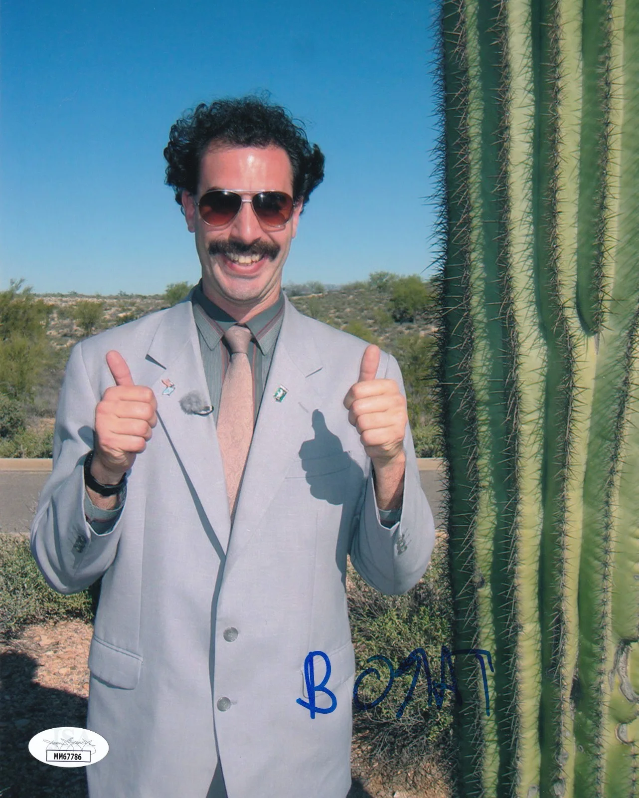 Sacha Baron Cohen Borat — Sacha Baron Cohen “Borat” JSA COA SIGNED 8x10 PHOTOGRAPH AUTOGRAPHED RARE, изображение 3