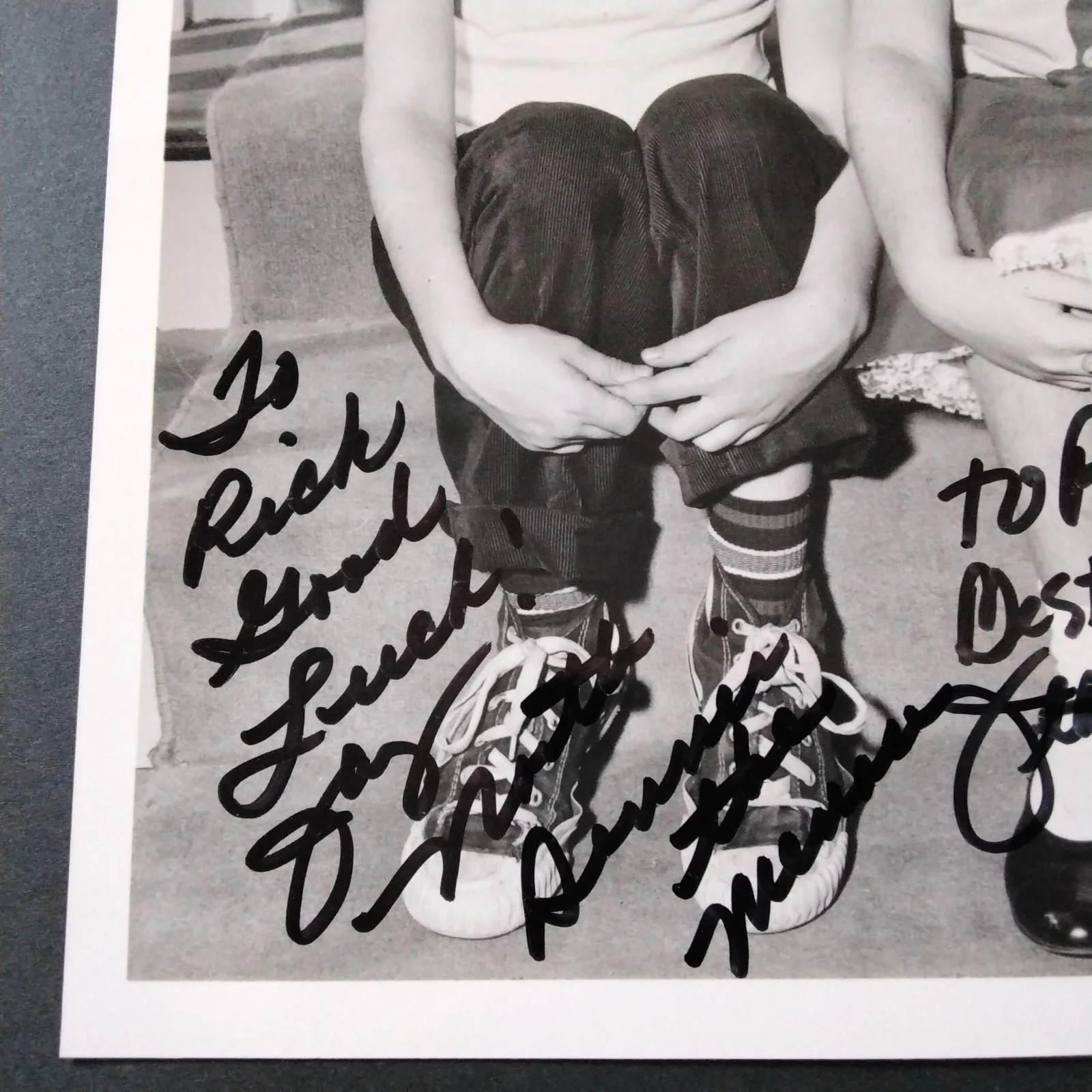 Jay North & Jeannie Russell SIGNED 8x10 Photo Dennis the Menance 60s TV Comedy, изображение 4