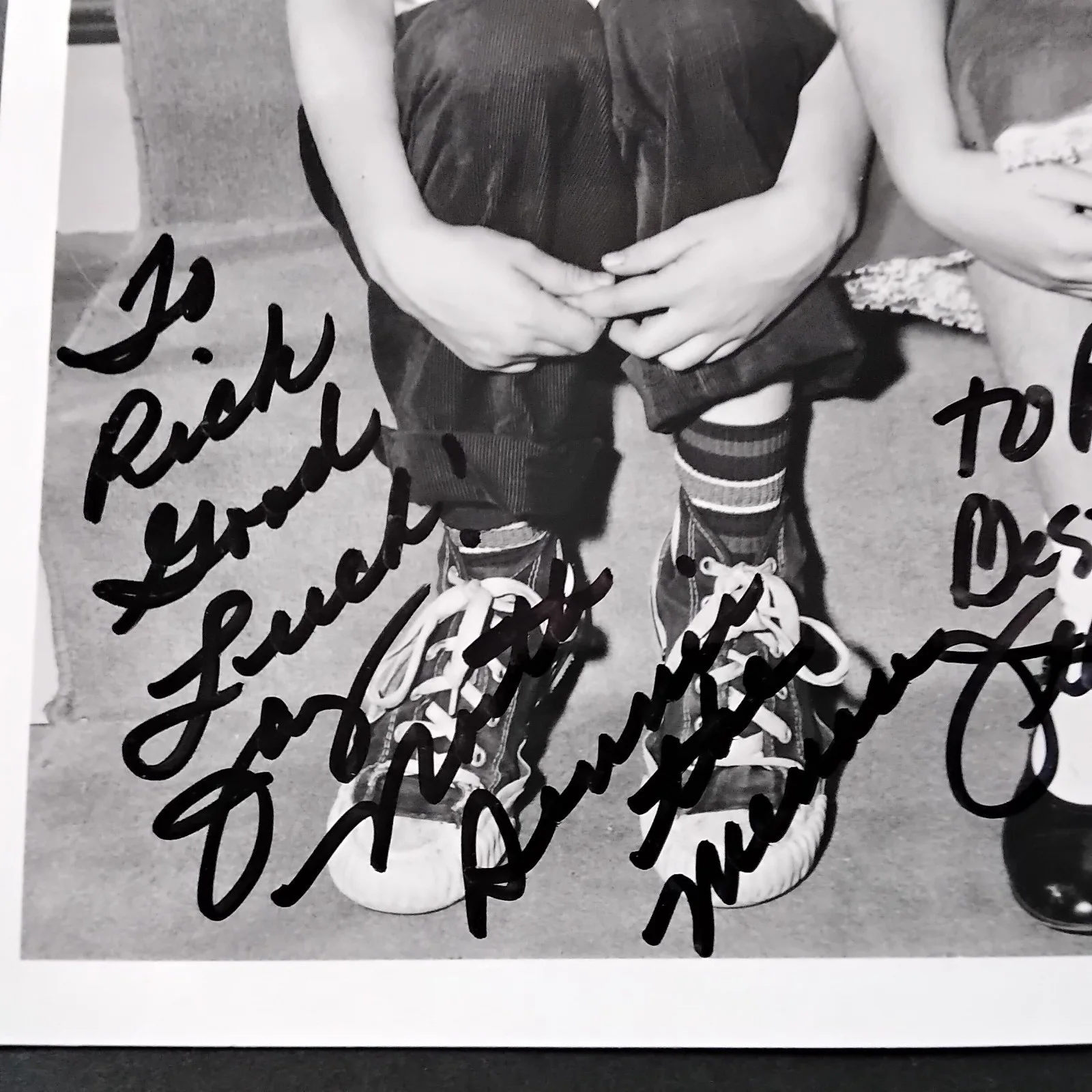 Jay North & Jeannie Russell SIGNED 8x10 Photo Dennis the Menance 60s TV Comedy, изображение 5