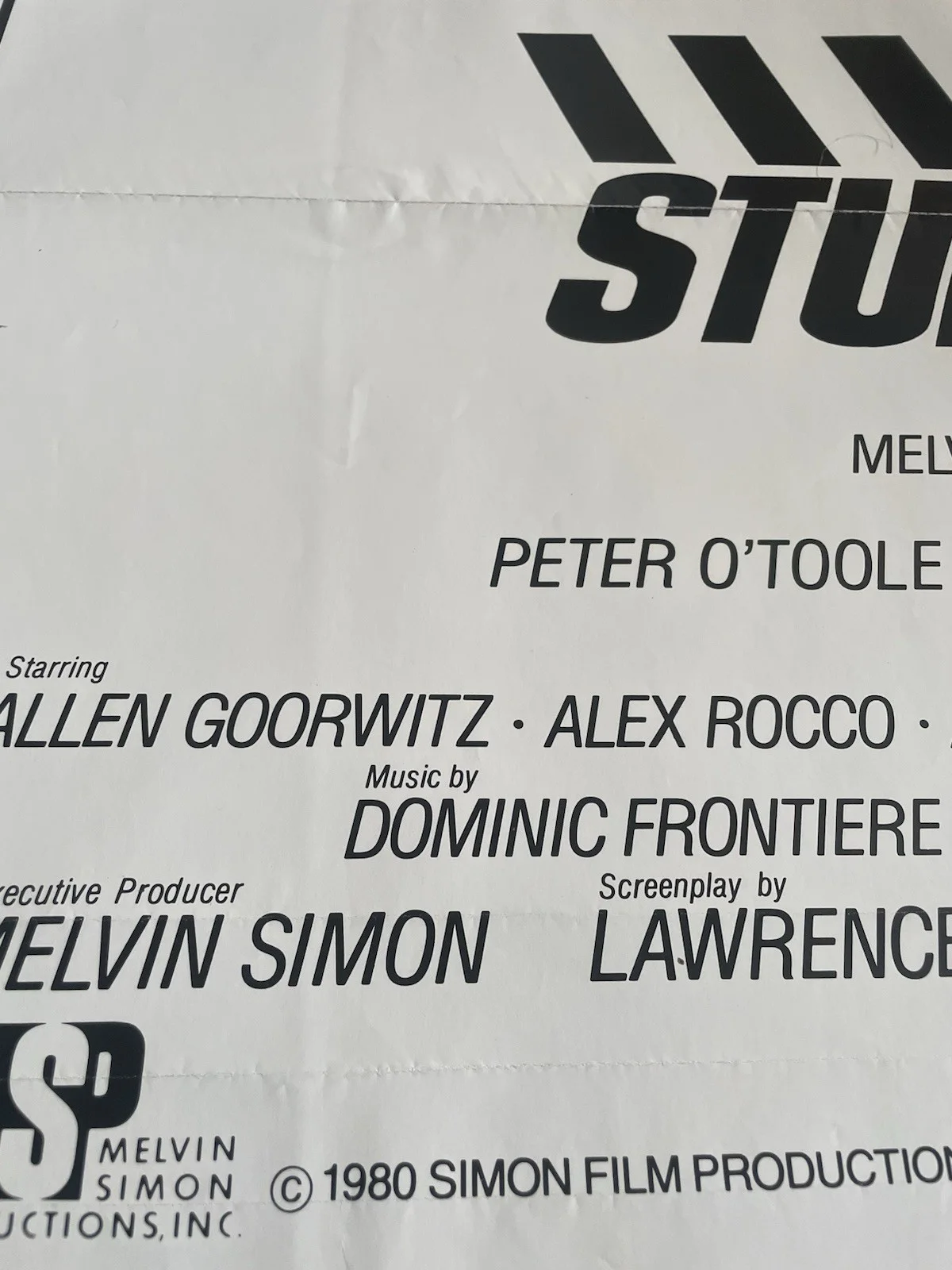 The Stunt Man (1980) Original US One Sheet Movie Poster, изображение 4